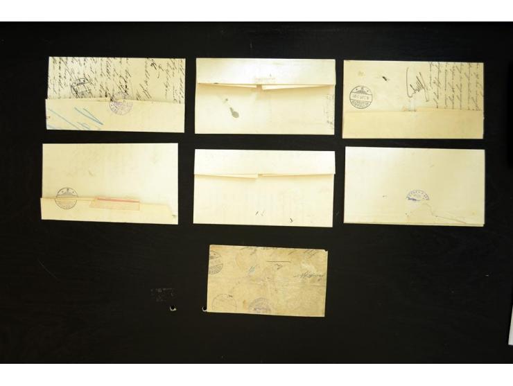 1900/22, über 40 Briefe und Karten sowie einige Briefstücke mit verschiedenen Stempeln, dabei u.a. "KINTEN", "KUGELEIT", "JAG