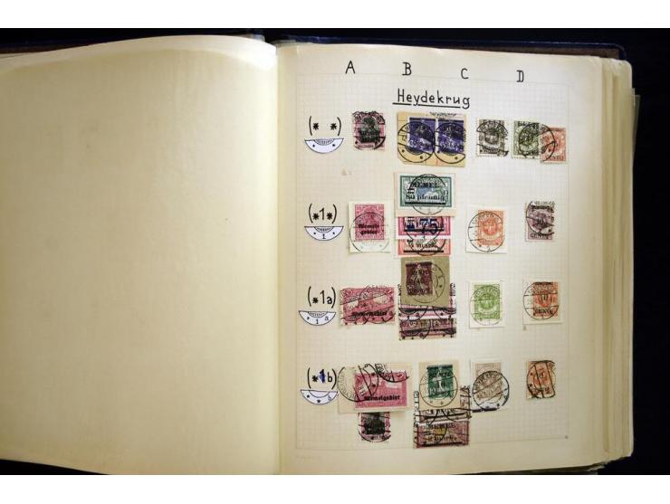 AGLOHNEN bis WISCHWILL, sehr schöne und umfangreiche Stempelsammlung, gesammelt nach Ausgaben, dabei viele bessere Stempel u.