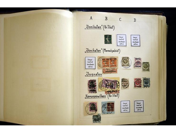 AGLOHNEN bis WISCHWILL, sehr schöne und umfangreiche Stempelsammlung, gesammelt nach Ausgaben, dabei viele bessere Stempel u.