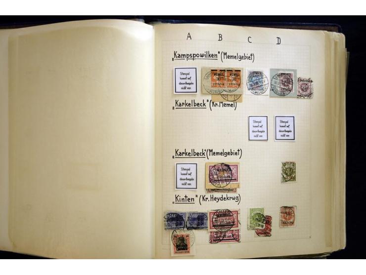 AGLOHNEN bis WISCHWILL, sehr schöne und umfangreiche Stempelsammlung, gesammelt nach Ausgaben, dabei viele bessere Stempel u.