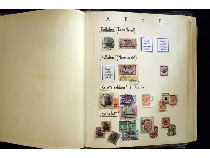 AGLOHNEN bis WISCHWILL, sehr schöne und umfangreiche Stempelsammlung, gesammelt nach Ausgaben, dabei viele bessere Stempel u.