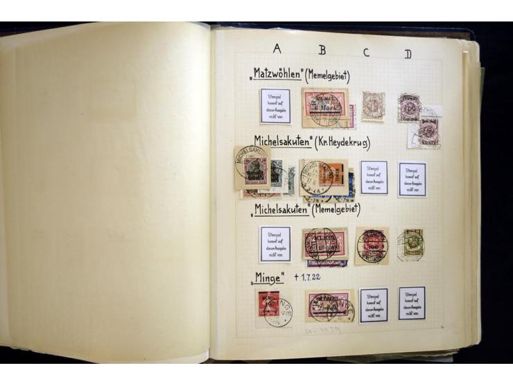 AGLOHNEN bis WISCHWILL, sehr schöne und umfangreiche Stempelsammlung, gesammelt nach Ausgaben, dabei viele bessere Stempel u.