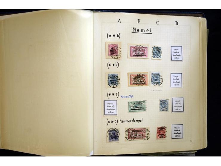 AGLOHNEN bis WISCHWILL, sehr schöne und umfangreiche Stempelsammlung, gesammelt nach Ausgaben, dabei viele bessere Stempel u.