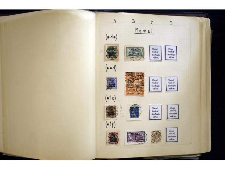AGLOHNEN bis WISCHWILL, sehr schöne und umfangreiche Stempelsammlung, gesammelt nach Ausgaben, dabei viele bessere Stempel u.