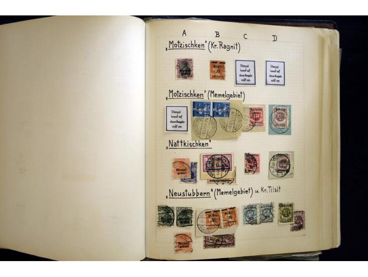 AGLOHNEN bis WISCHWILL, sehr schöne und umfangreiche Stempelsammlung, gesammelt nach Ausgaben, dabei viele bessere Stempel u.