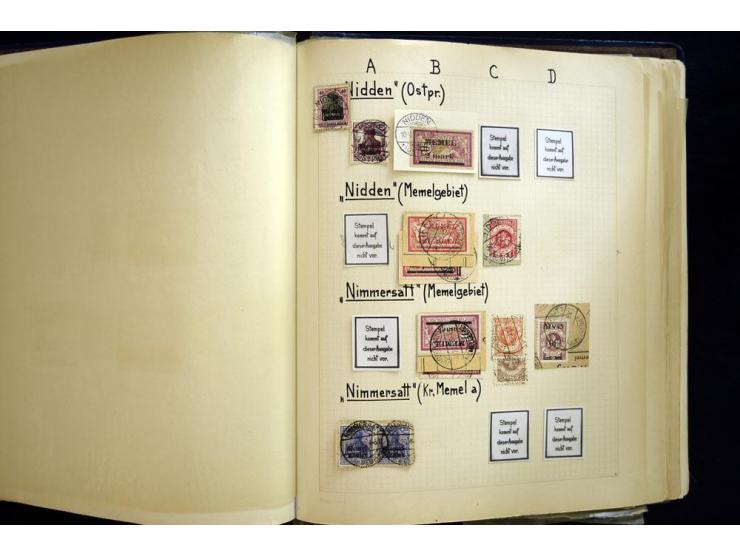 AGLOHNEN bis WISCHWILL, sehr schöne und umfangreiche Stempelsammlung, gesammelt nach Ausgaben, dabei viele bessere Stempel u.