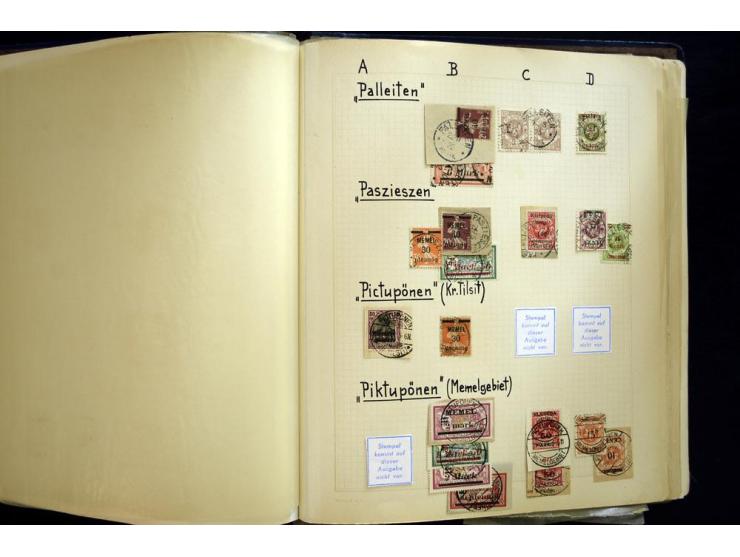AGLOHNEN bis WISCHWILL, sehr schöne und umfangreiche Stempelsammlung, gesammelt nach Ausgaben, dabei viele bessere Stempel u.