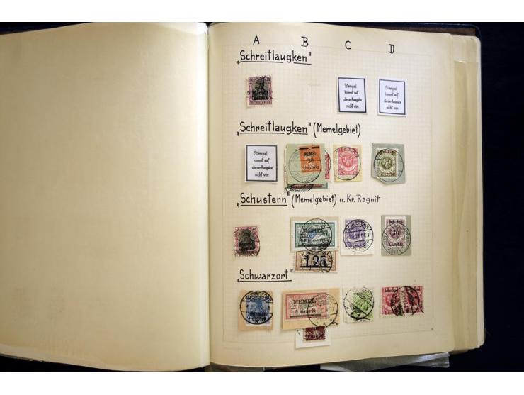 AGLOHNEN bis WISCHWILL, sehr schöne und umfangreiche Stempelsammlung, gesammelt nach Ausgaben, dabei viele bessere Stempel u.