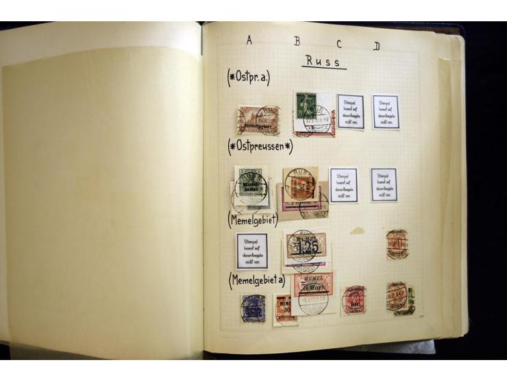 AGLOHNEN bis WISCHWILL, sehr schöne und umfangreiche Stempelsammlung, gesammelt nach Ausgaben, dabei viele bessere Stempel u.