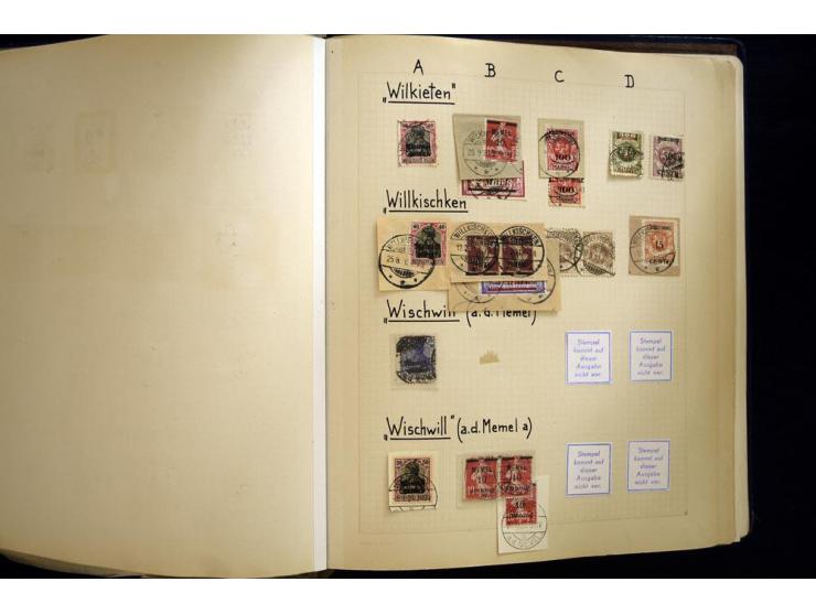 AGLOHNEN bis WISCHWILL, sehr schöne und umfangreiche Stempelsammlung, gesammelt nach Ausgaben, dabei viele bessere Stempel u.