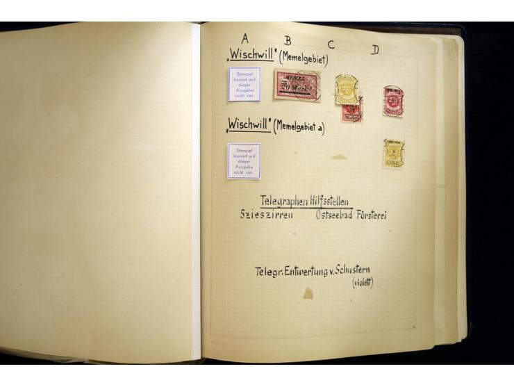 AGLOHNEN bis WISCHWILL, sehr schöne und umfangreiche Stempelsammlung, gesammelt nach Ausgaben, dabei viele bessere Stempel u.