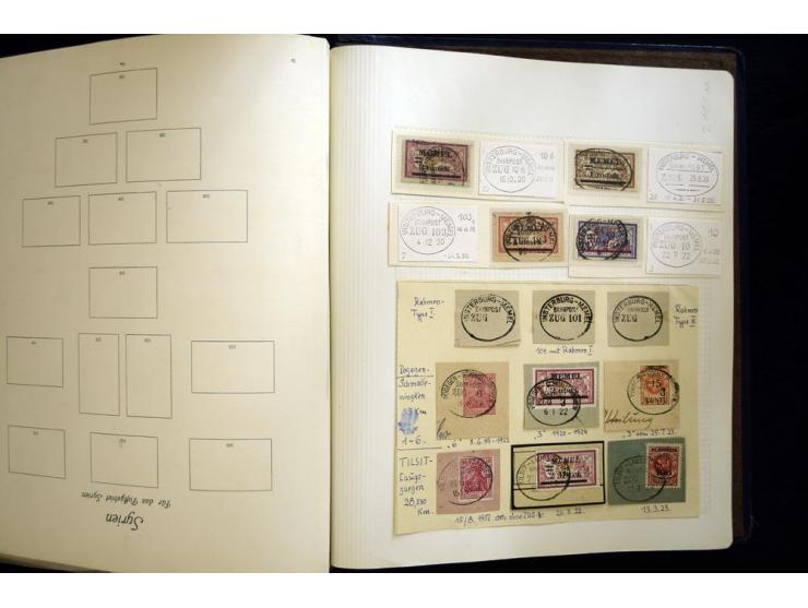 AGLOHNEN bis WISCHWILL, sehr schöne und umfangreiche Stempelsammlung, gesammelt nach Ausgaben, dabei viele bessere Stempel u.