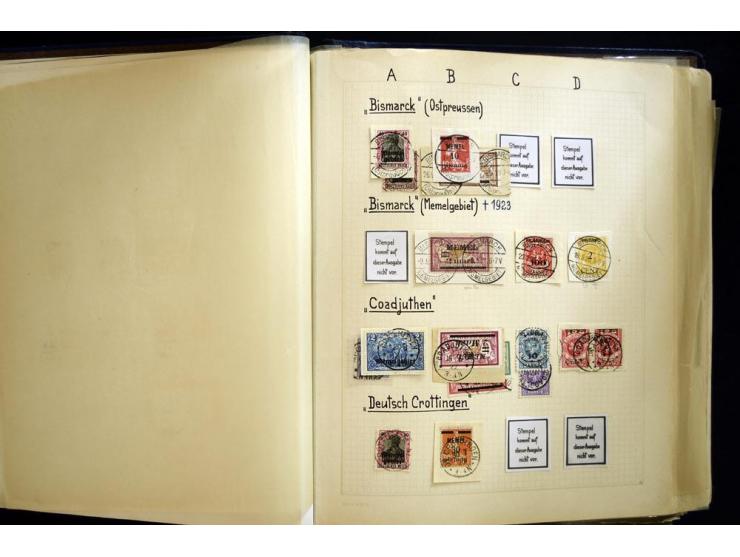 AGLOHNEN bis WISCHWILL, sehr schöne und umfangreiche Stempelsammlung, gesammelt nach Ausgaben, dabei viele bessere Stempel u.