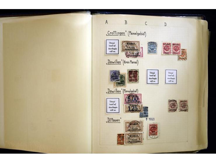 AGLOHNEN bis WISCHWILL, sehr schöne und umfangreiche Stempelsammlung, gesammelt nach Ausgaben, dabei viele bessere Stempel u.