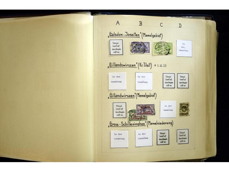 AGLOHNEN bis WISCHWILL, sehr schöne und umfangreiche Stempelsammlung, gesammelt nach Ausgaben, dabei viele bessere Stempel u.