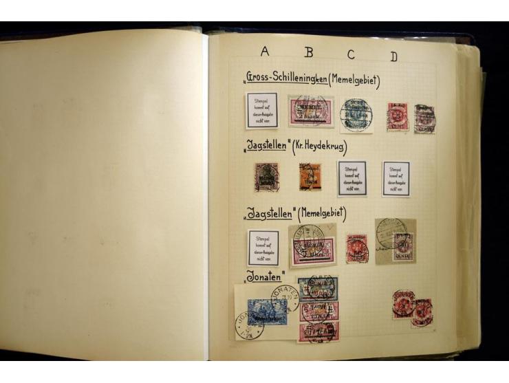 AGLOHNEN bis WISCHWILL, sehr schöne und umfangreiche Stempelsammlung, gesammelt nach Ausgaben, dabei viele bessere Stempel u.