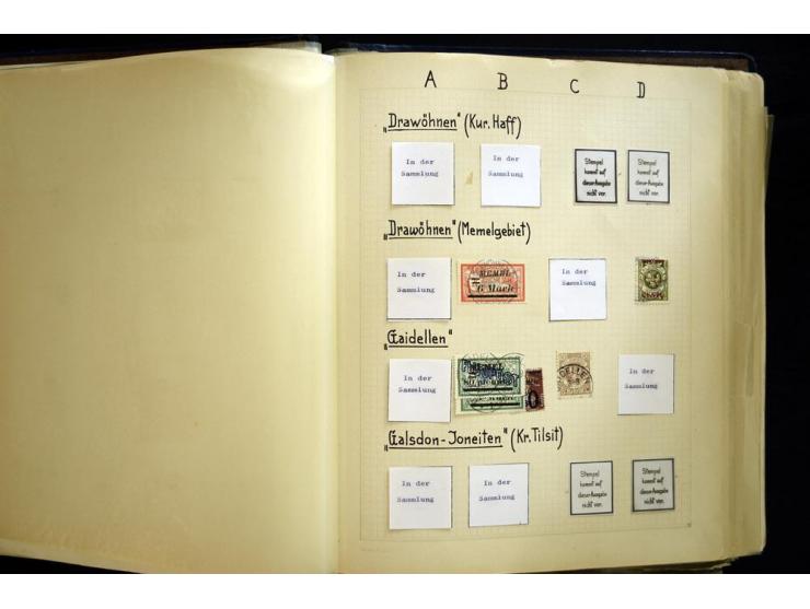 AGLOHNEN bis WISCHWILL, sehr schöne und umfangreiche Stempelsammlung, gesammelt nach Ausgaben, dabei viele bessere Stempel u.