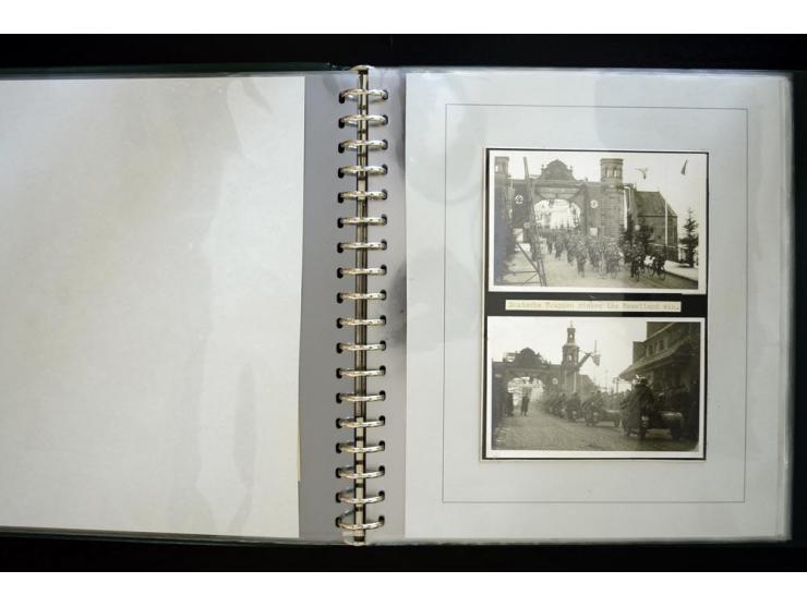 1939, Rückgabe des Memelgebietes an das Deutsche Reich, interessante Sammlung von 12 Fotos und einigen Zeitungsberichten