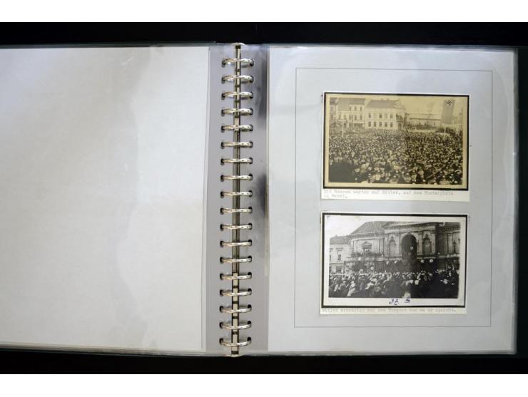 1939, Rückgabe des Memelgebietes an das Deutsche Reich, interessante Sammlung von 12 Fotos und einigen Zeitungsberichten