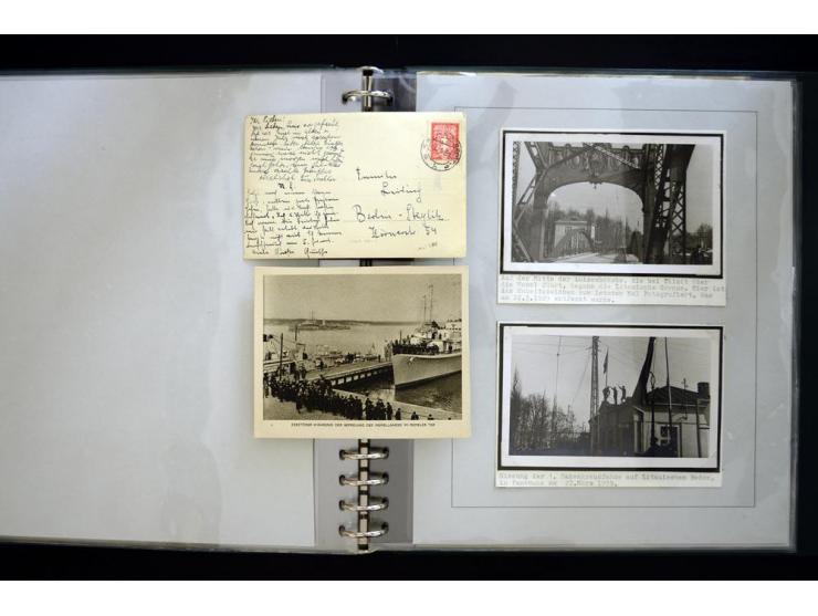 1939, Rückgabe des Memelgebietes an das Deutsche Reich, interessante Sammlung von 12 Fotos und einigen Zeitungsberichten