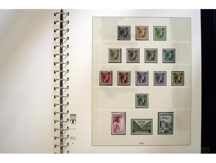 1939/45, sehr schöne, meist postfrische Sammlung, dabei Albanien Mi.-Nr. 1-14, Estland Mi.-Nr. 1-3U, Dünkirchen Frankreich Mi