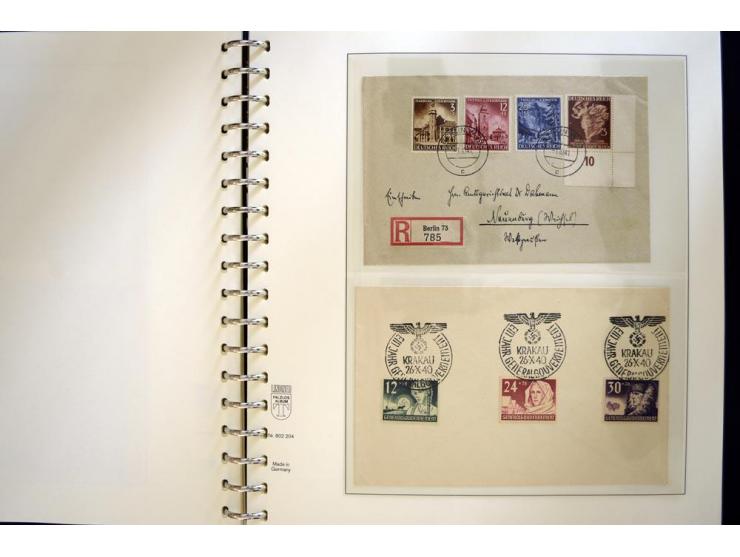 1939/45, sehr schöne, meist postfrische Sammlung, dabei Albanien Mi.-Nr. 1-14, Estland Mi.-Nr. 1-3U, Dünkirchen Frankreich Mi