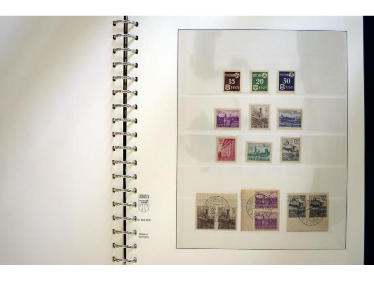 1939/45, sehr schöne, meist postfrische Sammlung, dabei Albanien Mi.-Nr. 1-14, Estland Mi.-Nr. 1-3U, Dünkirchen Frankreich Mi