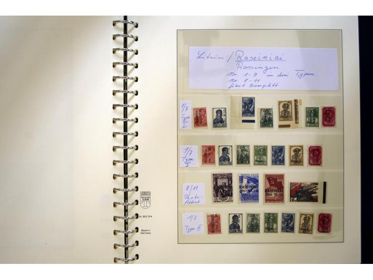 1939/45, sehr schöne, meist postfrische Sammlung, dabei Albanien Mi.-Nr. 1-14, Estland Mi.-Nr. 1-3U, Dünkirchen Frankreich Mi