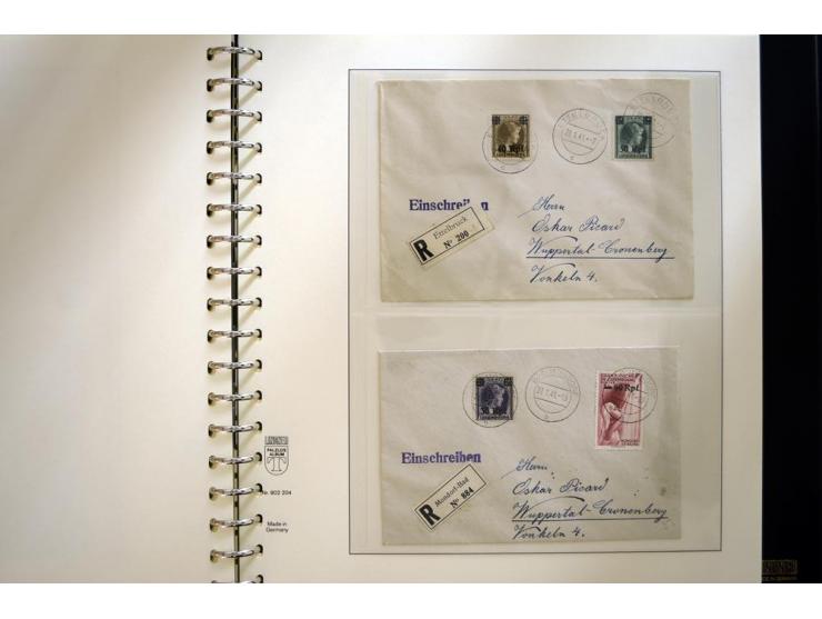 1939/45, sehr schöne, meist postfrische Sammlung, dabei Albanien Mi.-Nr. 1-14, Estland Mi.-Nr. 1-3U, Dünkirchen Frankreich Mi