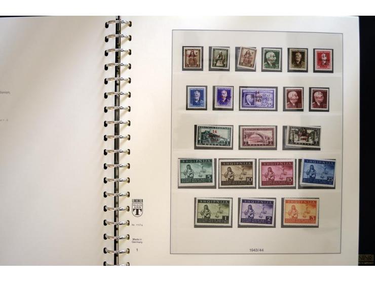 1939/45, sehr schöne, meist postfrische Sammlung, dabei Albanien Mi.-Nr. 1-14, Estland Mi.-Nr. 1-3U, Dünkirchen Frankreich Mi