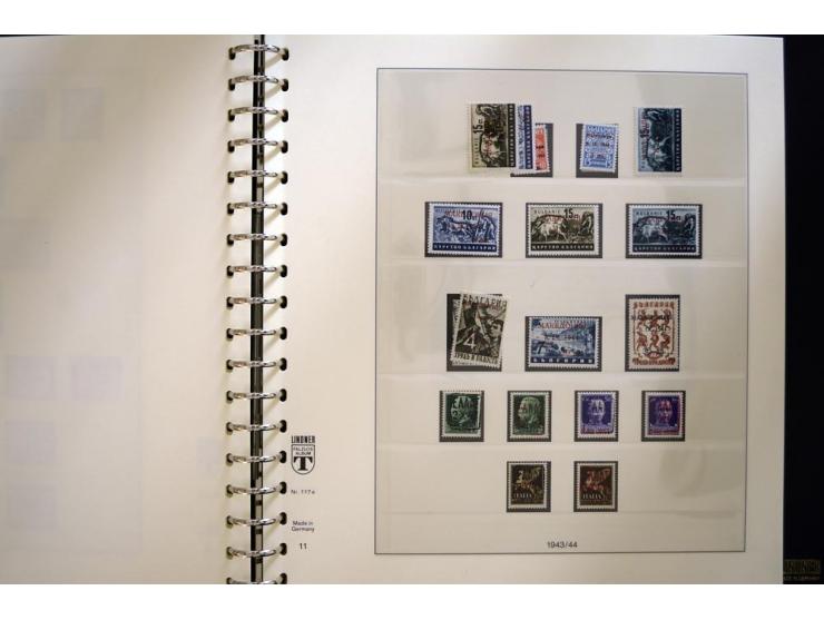 1939/45, sehr schöne, meist postfrische Sammlung, dabei Albanien Mi.-Nr. 1-14, Estland Mi.-Nr. 1-3U, Dünkirchen Frankreich Mi