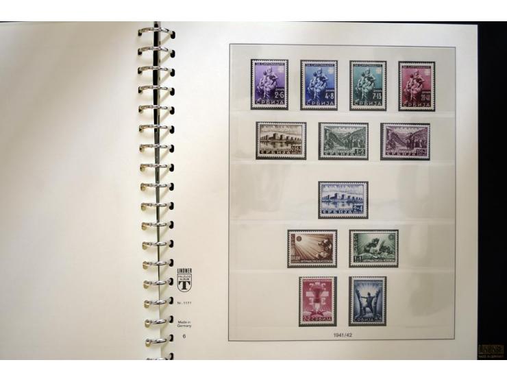 1939/45, sehr schöne, meist postfrische Sammlung, dabei Albanien Mi.-Nr. 1-14, Estland Mi.-Nr. 1-3U, Dünkirchen Frankreich Mi
