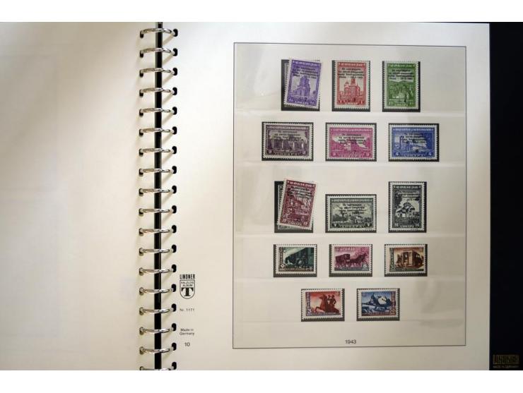 1939/45, sehr schöne, meist postfrische Sammlung, dabei Albanien Mi.-Nr. 1-14, Estland Mi.-Nr. 1-3U, Dünkirchen Frankreich Mi