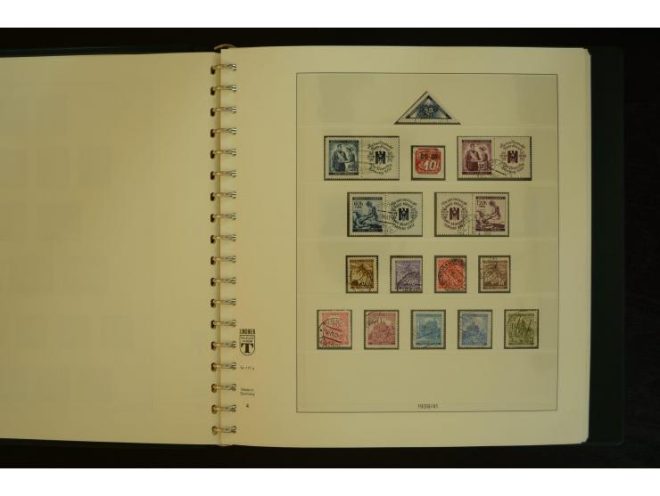 1939/45, gestempelte Sammlung mit vielen besseren Werten und Sätzen wie Litauen Wilna-Gebiet Mi.-Nr. 10-18, Raseiniai Mi.-Nr.