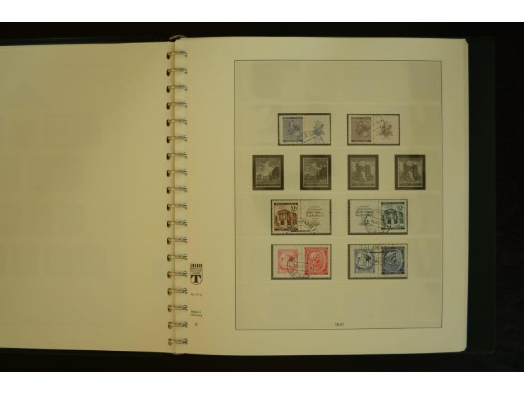 1939/45, gestempelte Sammlung mit vielen besseren Werten und Sätzen wie Litauen Wilna-Gebiet Mi.-Nr. 10-18, Raseiniai Mi.-Nr.