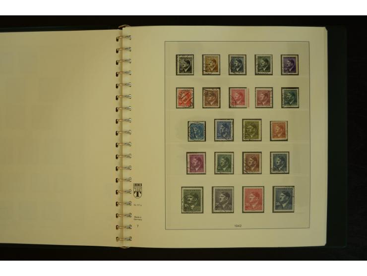 1939/45, gestempelte Sammlung mit vielen besseren Werten und Sätzen wie Litauen Wilna-Gebiet Mi.-Nr. 10-18, Raseiniai Mi.-Nr.