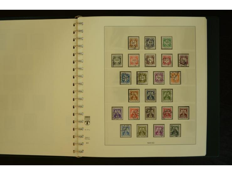 1939/45, gestempelte Sammlung mit vielen besseren Werten und Sätzen wie Litauen Wilna-Gebiet Mi.-Nr. 10-18, Raseiniai Mi.-Nr.