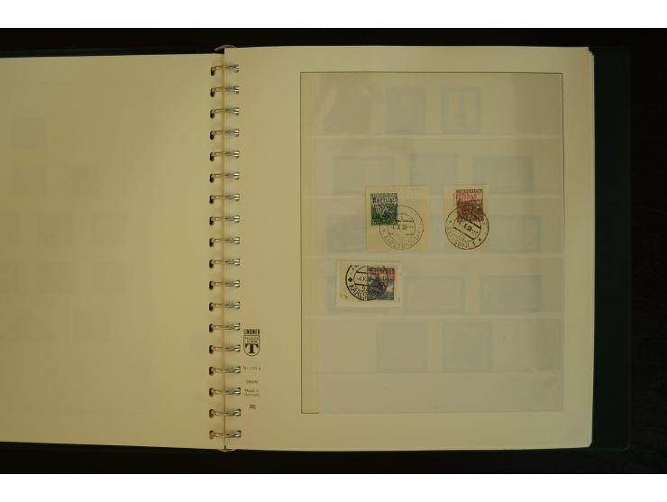 1939/45, gestempelte Sammlung mit vielen besseren Werten und Sätzen wie Litauen Wilna-Gebiet Mi.-Nr. 10-18, Raseiniai Mi.-Nr.