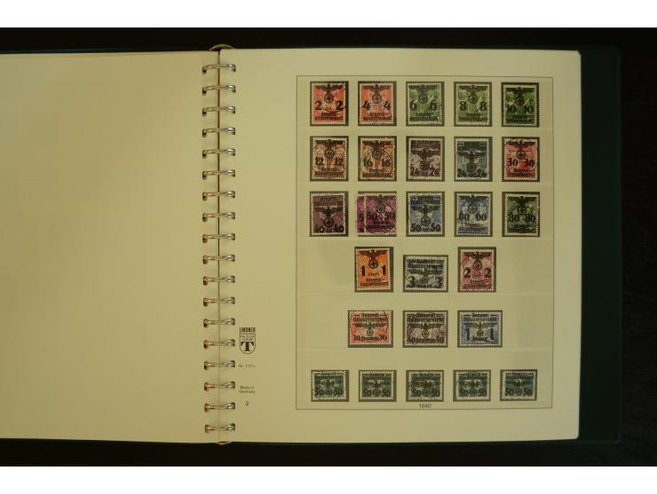 1939/45, gestempelte Sammlung mit vielen besseren Werten und Sätzen wie Litauen Wilna-Gebiet Mi.-Nr. 10-18, Raseiniai Mi.-Nr.