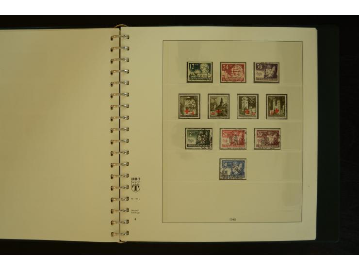 1939/45, gestempelte Sammlung mit vielen besseren Werten und Sätzen wie Litauen Wilna-Gebiet Mi.-Nr. 10-18, Raseiniai Mi.-Nr.