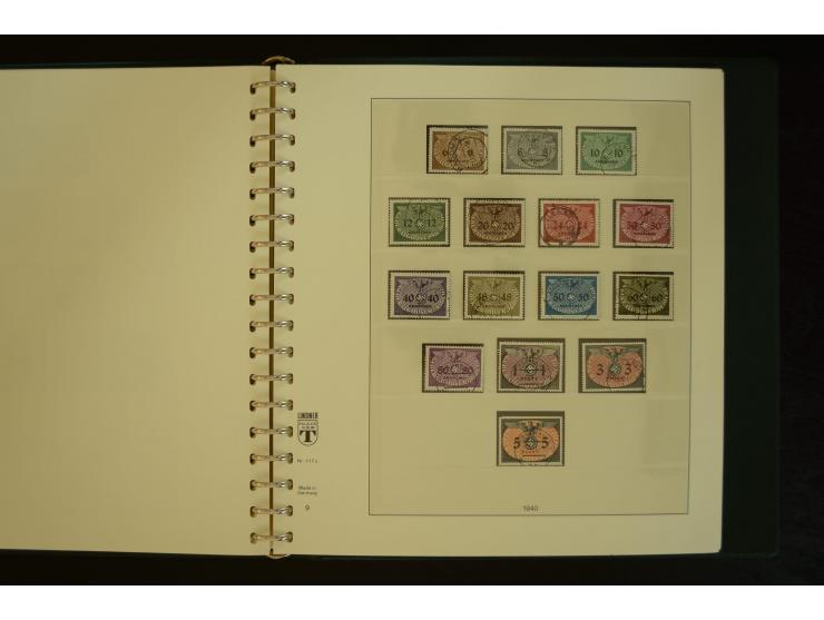 1939/45, gestempelte Sammlung mit vielen besseren Werten und Sätzen wie Litauen Wilna-Gebiet Mi.-Nr. 10-18, Raseiniai Mi.-Nr.