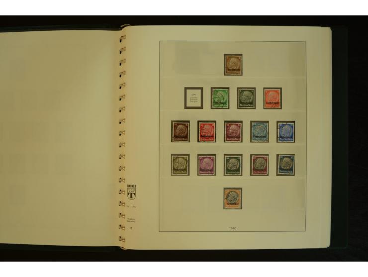 1939/45, gestempelte Sammlung mit vielen besseren Werten und Sätzen wie Litauen Wilna-Gebiet Mi.-Nr. 10-18, Raseiniai Mi.-Nr.