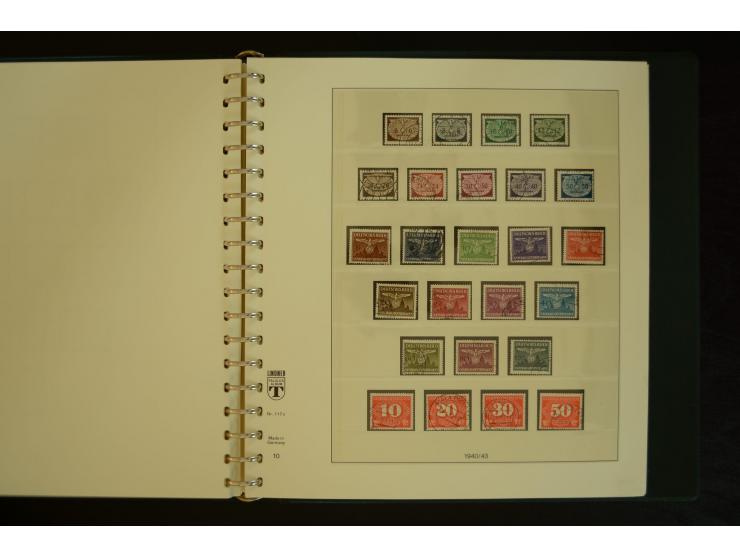 1939/45, gestempelte Sammlung mit vielen besseren Werten und Sätzen wie Litauen Wilna-Gebiet Mi.-Nr. 10-18, Raseiniai Mi.-Nr.