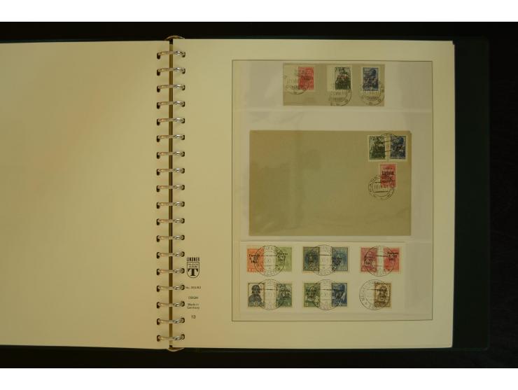 1939/45, gestempelte Sammlung mit vielen besseren Werten und Sätzen wie Litauen Wilna-Gebiet Mi.-Nr. 10-18, Raseiniai Mi.-Nr.