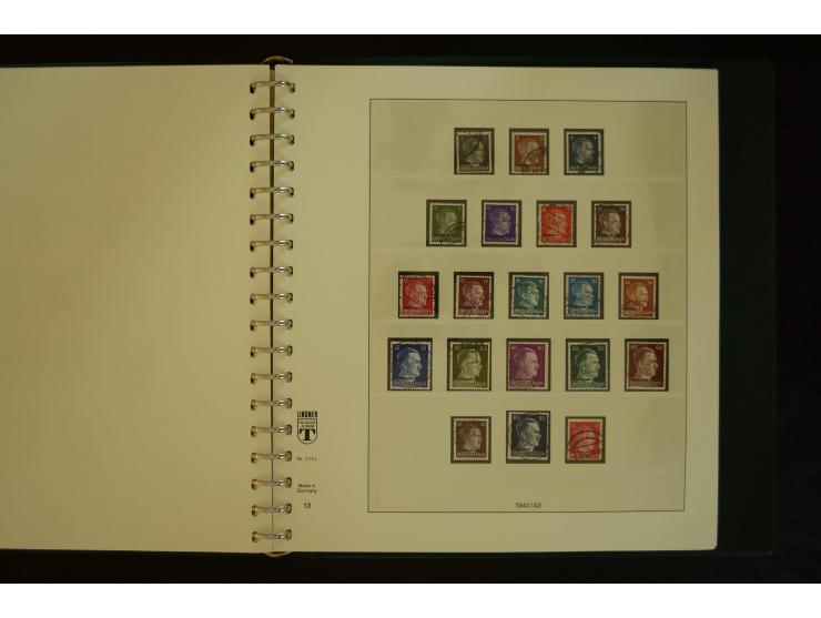 1939/45, gestempelte Sammlung mit vielen besseren Werten und Sätzen wie Litauen Wilna-Gebiet Mi.-Nr. 10-18, Raseiniai Mi.-Nr.