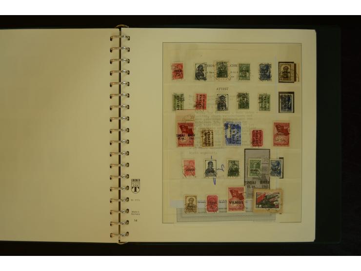 1939/45, gestempelte Sammlung mit vielen besseren Werten und Sätzen wie Litauen Wilna-Gebiet Mi.-Nr. 10-18, Raseiniai Mi.-Nr.