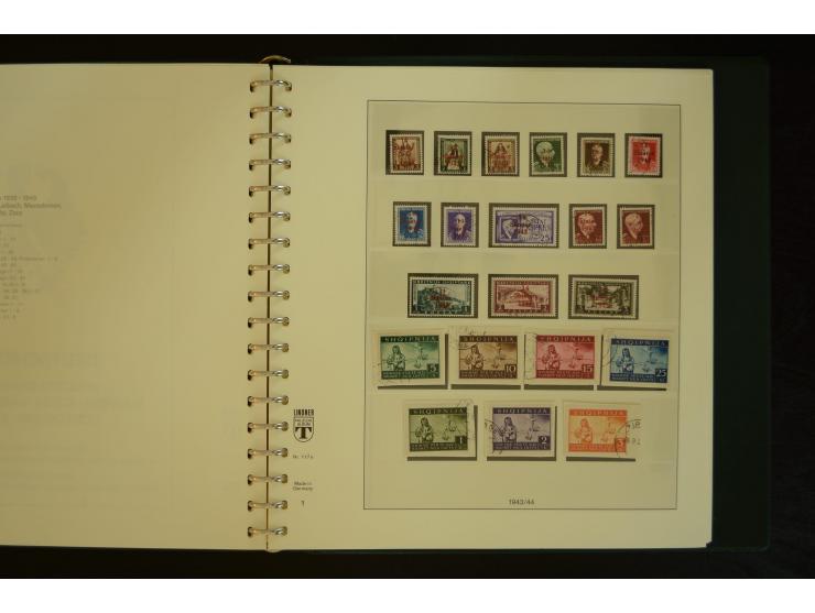 1939/45, gestempelte Sammlung mit vielen besseren Werten und Sätzen wie Litauen Wilna-Gebiet Mi.-Nr. 10-18, Raseiniai Mi.-Nr.