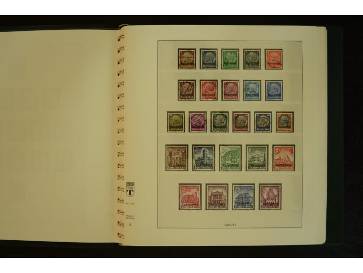 1939/45, gestempelte Sammlung mit vielen besseren Werten und Sätzen wie Litauen Wilna-Gebiet Mi.-Nr. 10-18, Raseiniai Mi.-Nr.