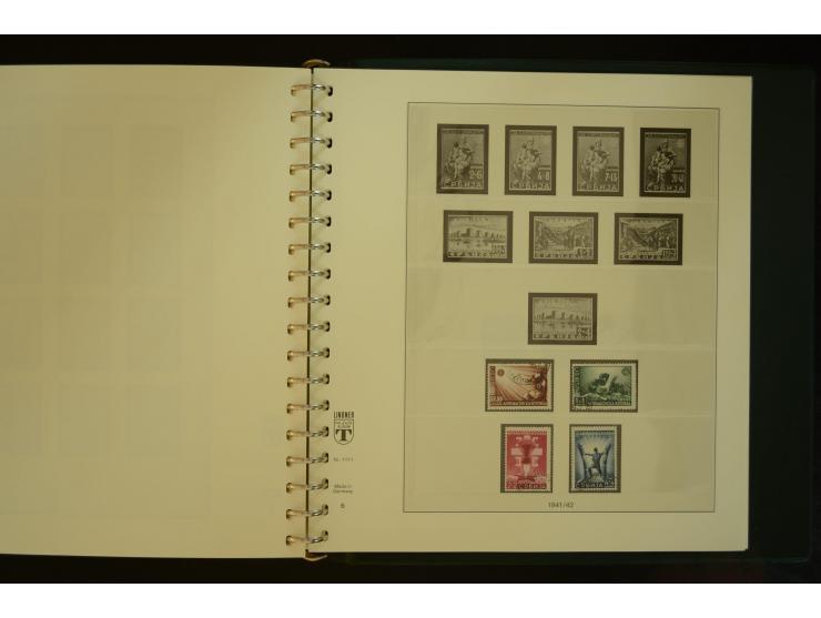 1939/45, gestempelte Sammlung mit vielen besseren Werten und Sätzen wie Litauen Wilna-Gebiet Mi.-Nr. 10-18, Raseiniai Mi.-Nr.
