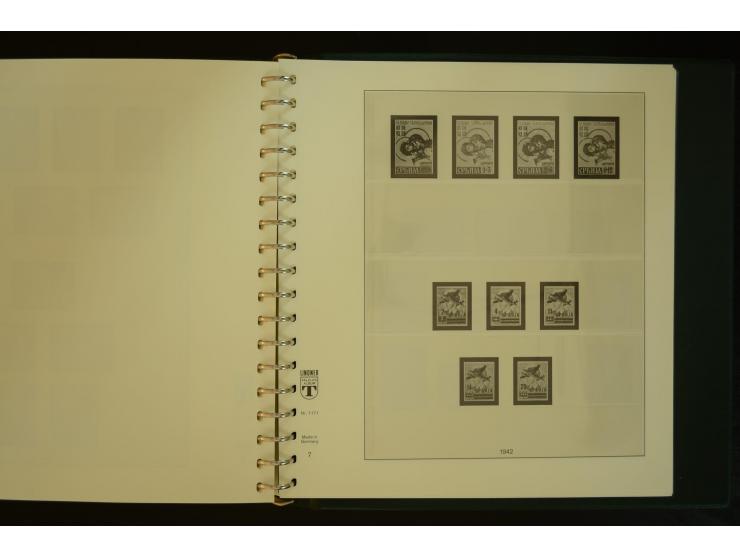 1939/45, gestempelte Sammlung mit vielen besseren Werten und Sätzen wie Litauen Wilna-Gebiet Mi.-Nr. 10-18, Raseiniai Mi.-Nr.